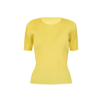 PLEATS PLEASE ISSEY MIYAKE T Shirt Women's Yellow