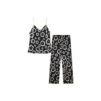 IIZZINI Pajama Set Women's Smiling Flower