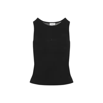 SAINT LAURENT Cassandre Sleeveless Top