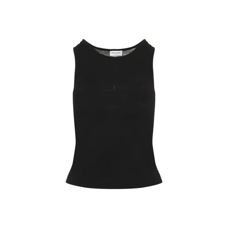 SAINT LAURENT Cassandre Sleeveless Top-0