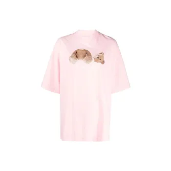 PALM ANGELS Teddy Print Tee Pink