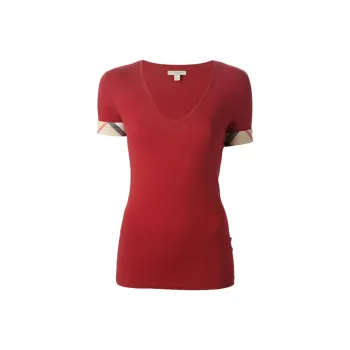 Burberry T Shirts Women's Red