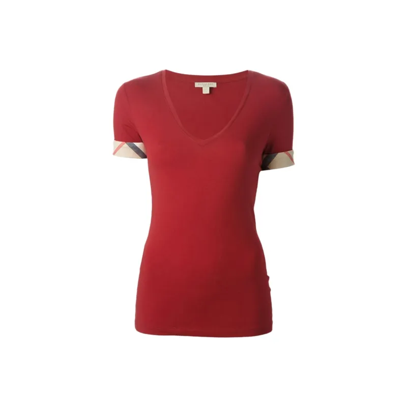 Burberry T Shirts Women's Red-0