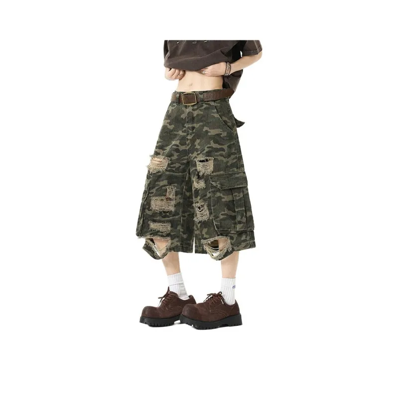 BEAR UNION Cargo Shorts Unisex Camouflage-0