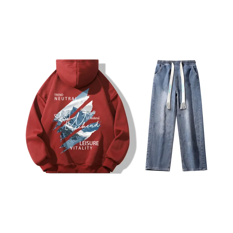 LA'T.WEEKEND Sweatshirt Set Unisex-34