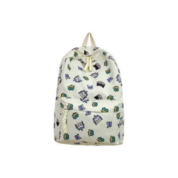 ZOGA Composite Cloth Backpack Regular Unisex Ecru/Black/Yellow