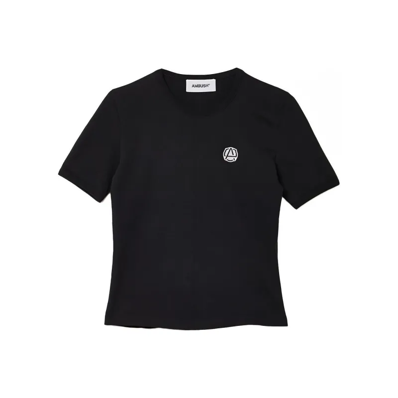 AMBUSH Graphic Short Sleeve T shirt Black White-0