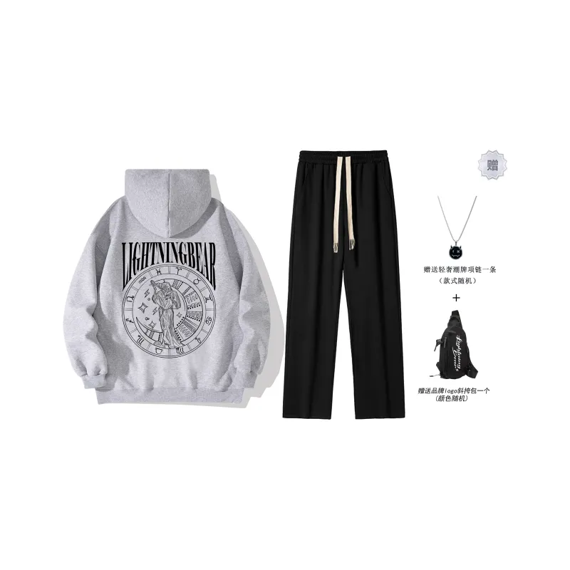 LIGHTNING BEAR Sweatshirt Sets Unisex-6