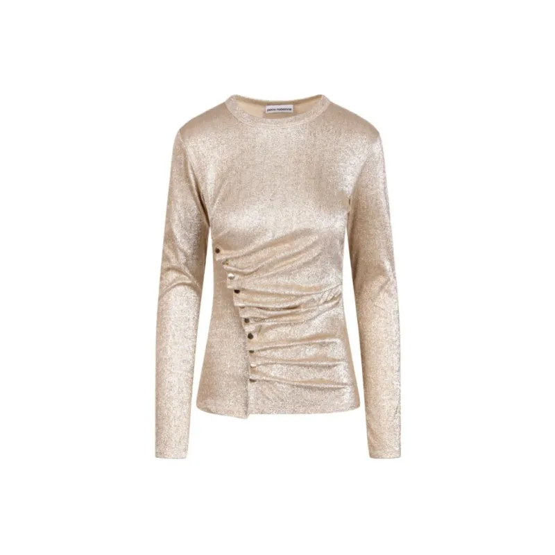 Paco Rabanne Fitted Crewneck Long Sleeved Top-0