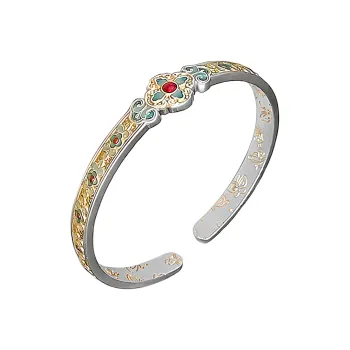 VXSAX 999 Fine Silver Bangles Women's Silver