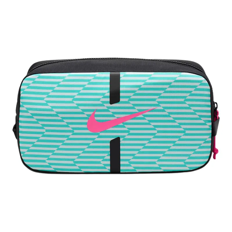Nike Polyester Handbag Unisex Black & Aurora Green-0