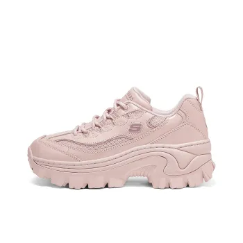 Skechers Honey Cake Shoes Cushioning Height Increasing Abrasion Resistant Low Top Chunky Sneakers Women's Rose Red