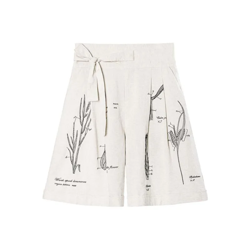 VALLEYOUTH Casual Shorts Unisex Light Linen-0