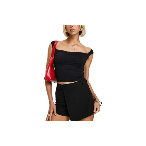 PRINCESS POLLY Tank Tops Women's BLACK/Black