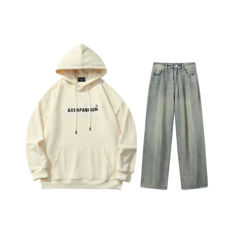 A.X.S.K Sweatshirt Sets Unisex-22