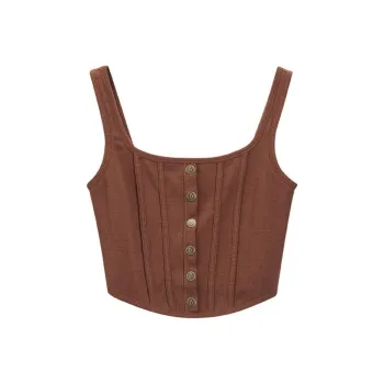 Ed Hardy FW24 Tank Tops Women's Ice Mocha Brown