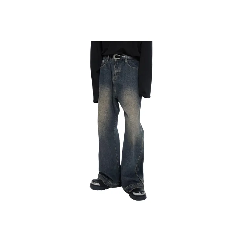 TESTUNG Jeans Unisex Rusty Earth Tone And Black Classic Color Scheme-14