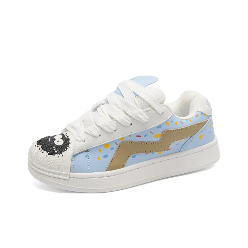 OAOQ Abrasion Resistant Lightweight Breathable Height Increasing Low Top Skateboard Shoes Unisex-2