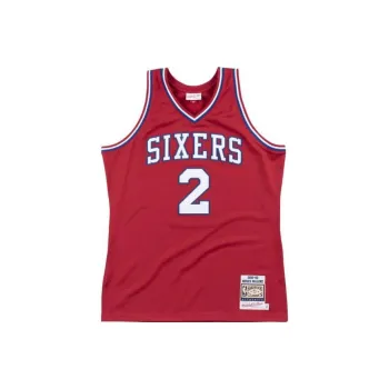 Mitchell Ness Authentic '79ers 1982 Moses Malone' Jersey