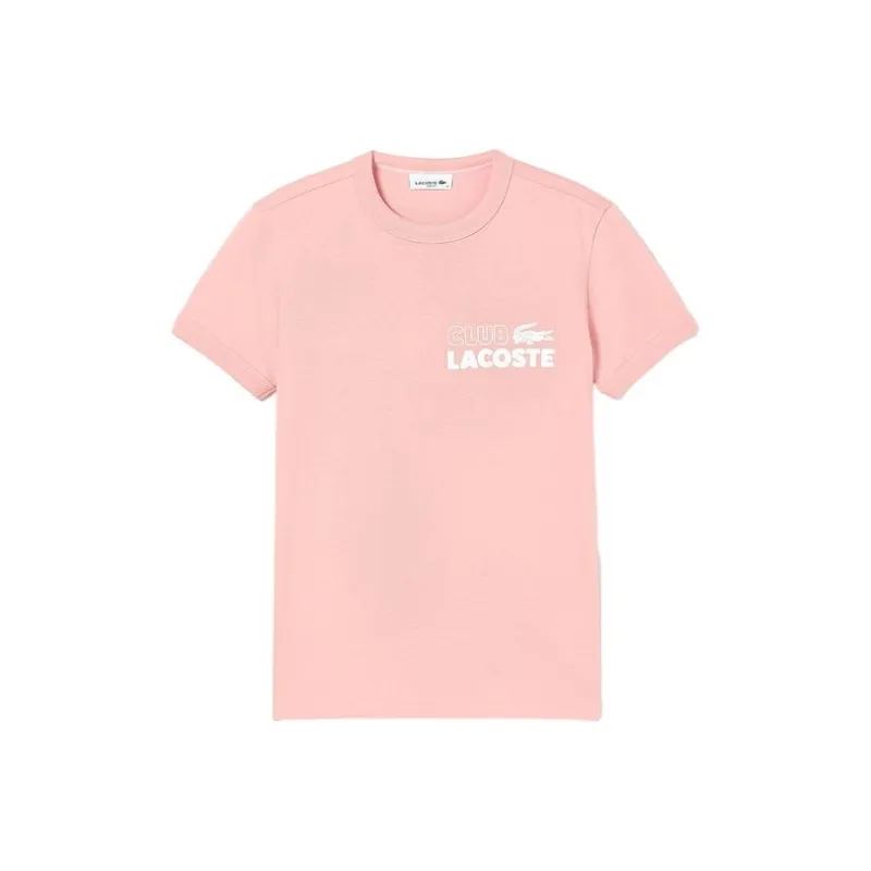 LACOSTE T Shirts Women's Pink-0