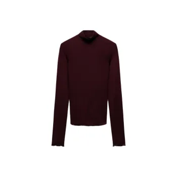 ZARA T-Shirt Women's Burgundy Red