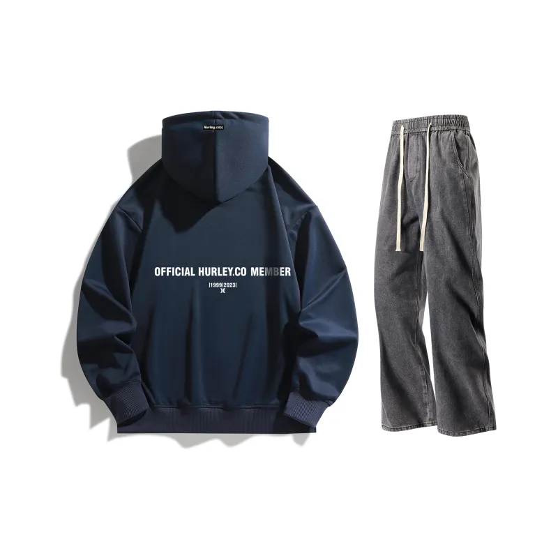 Hurley Sweatshirt Sets Unisex-24