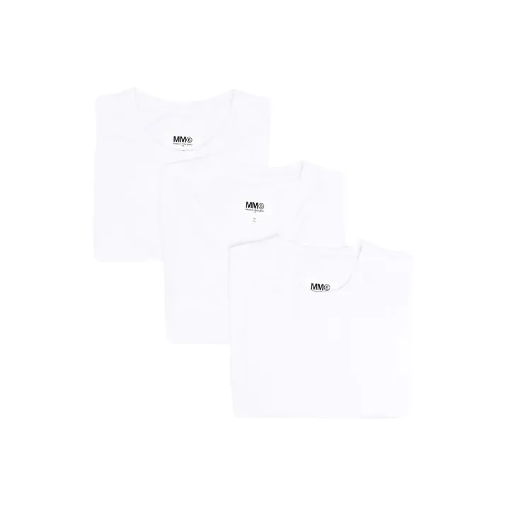 MM6 Maison Margiela Three-Pack Jersey T-Shirt-0