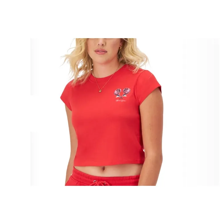 Champion T-Shirts Women's Scarlet-0