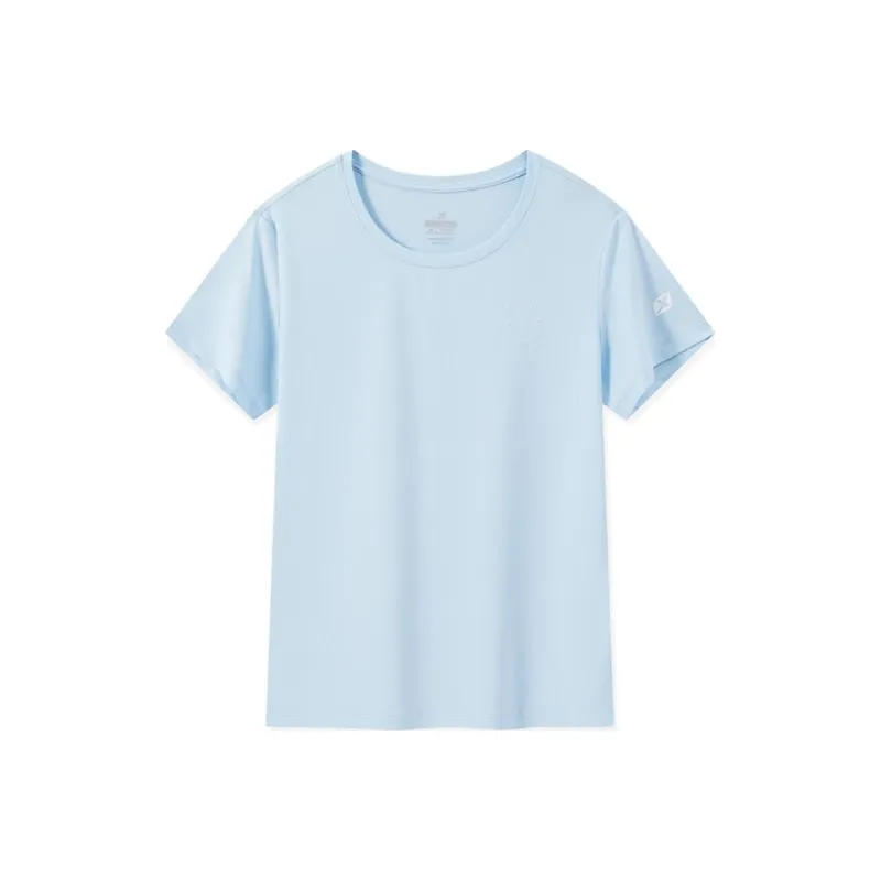 XTEP T Shirt Women's Clearwater Blue-0