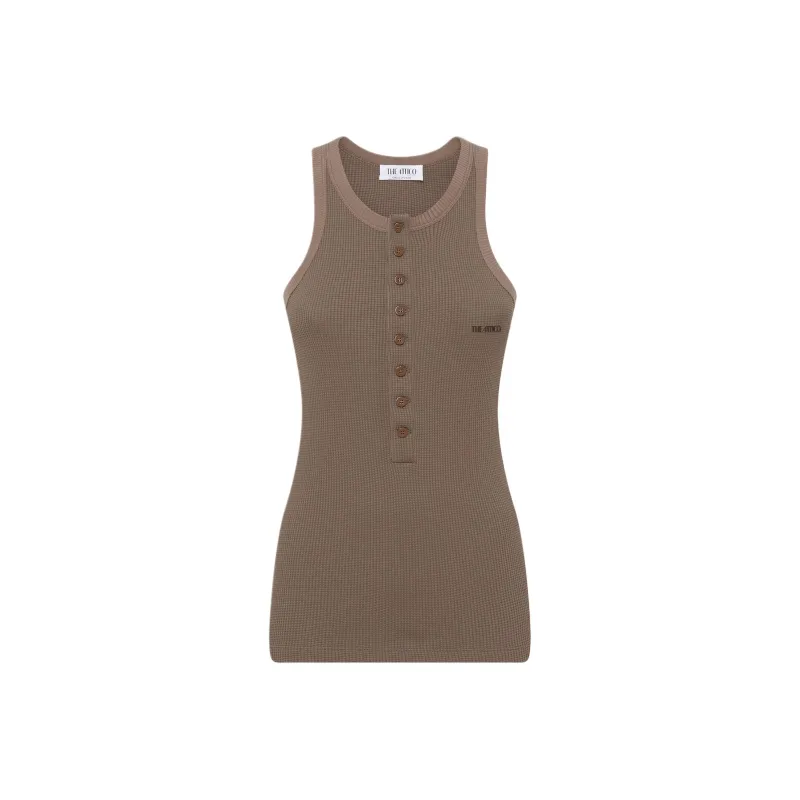 The Attico Delice Ribbed T Shirt-0