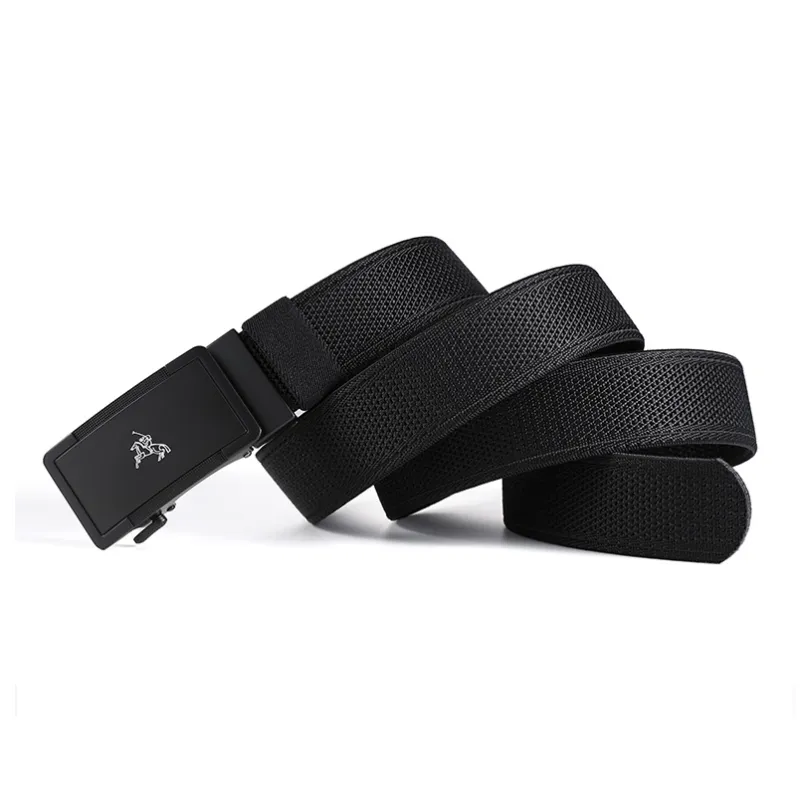 POLOMEISDO Nylon Webbing Stretch Belt Unisex Width 3.5CM-7