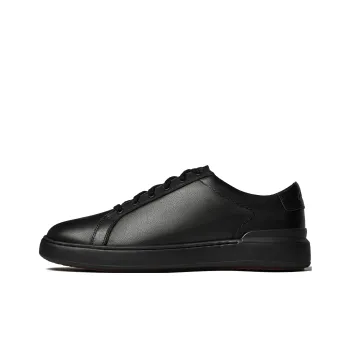 Clarks Slip Resistant Low Top Skateboard Shoes Men's Black