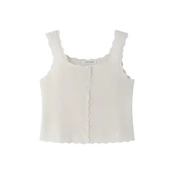 VIKTORIACHAN FW24 Tank Tops Women's Ivory White