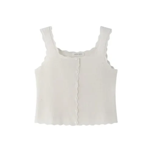 VIKTORIACHAN FW24 Tank Tops Women's Ivory White