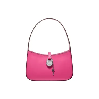 MICHAEL KORS Lyra Leather Underarm Handbag Small Size Women's Pink