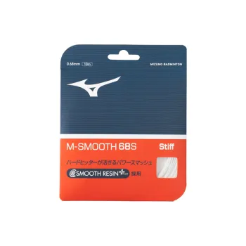 Mizuno Stretch Durable, Both Features Badminton Racket Strings Ivory White Unisex 10m