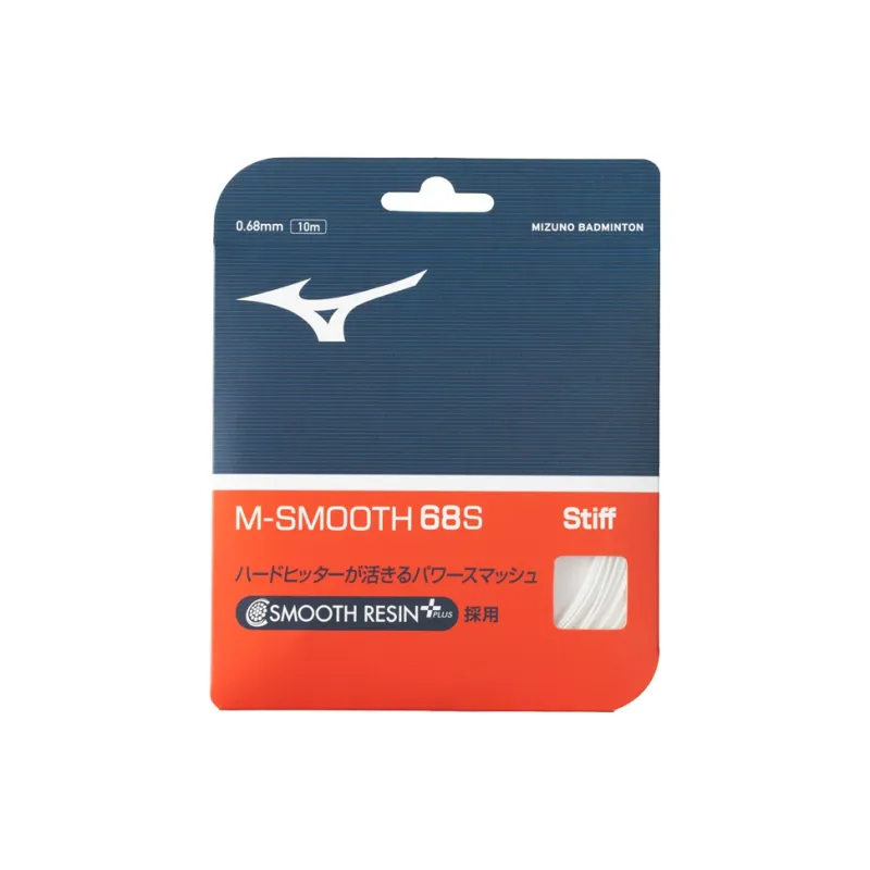 Mizuno Stretch Durable, Both Features Badminton Racket Strings Ivory White Unisex 10m-0