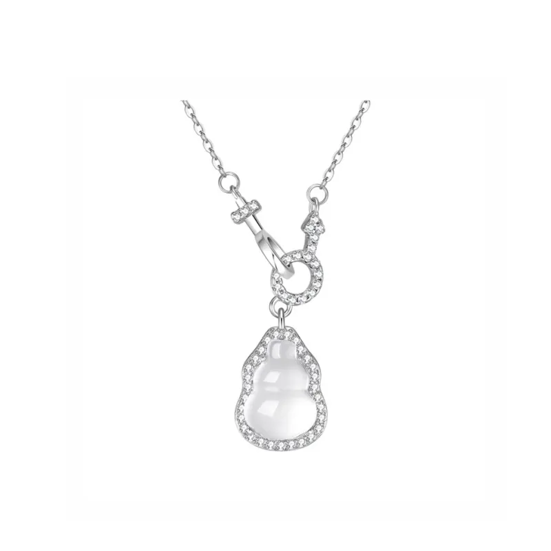 Ancient Jewelry Chalcedony Jade Necklaces Women's-0