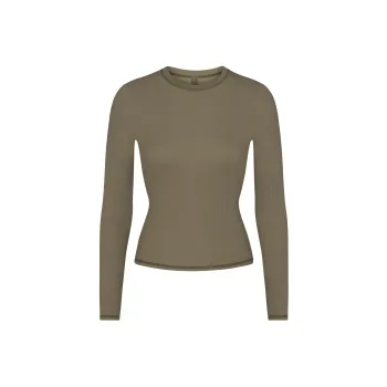 Skims T Shirts Women's Army Green/ARMY MULTI