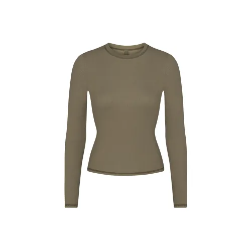 Skims T Shirts Women's Army Green/ARMY MULTI