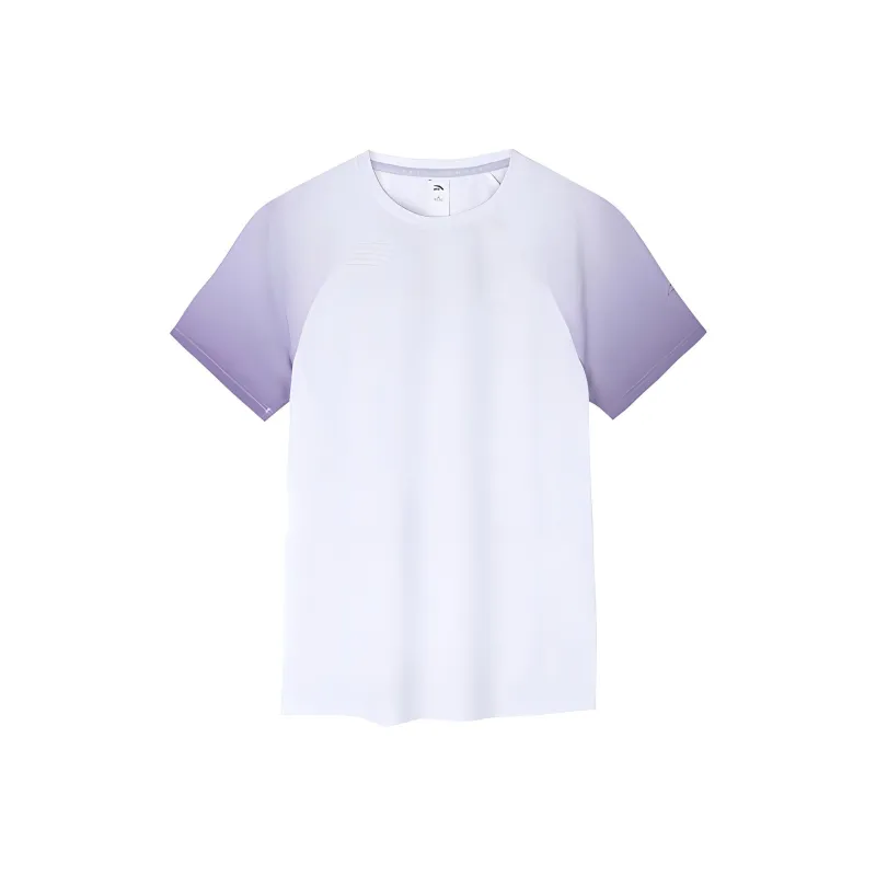 Anta Running Collection T Shirt Women's Pure White/All Over Print-0