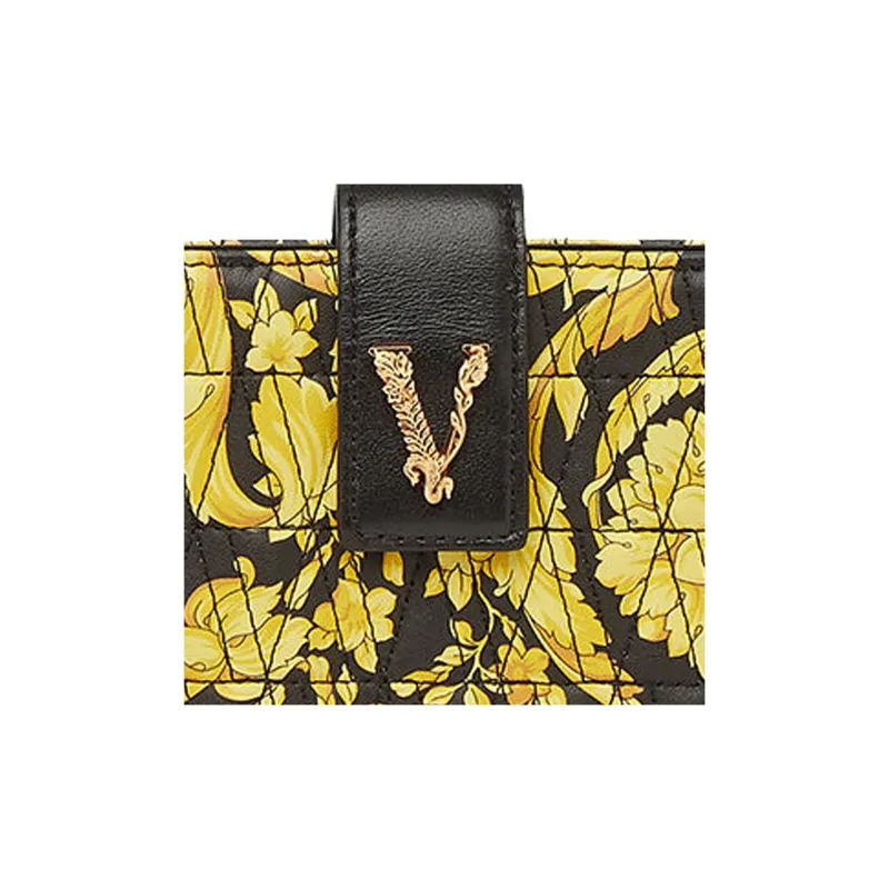 VERSACE Virtus Sheepskin One Shoulder Crossbody Clutches Regular Women's Yellow-4
