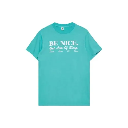 SPORTY & RICH Slogan print Cotton T shirt