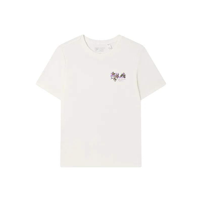 FILA T Shirt Women's Light Beige White-0