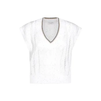 Brunello Cucinelli V Neck Knitted Vest