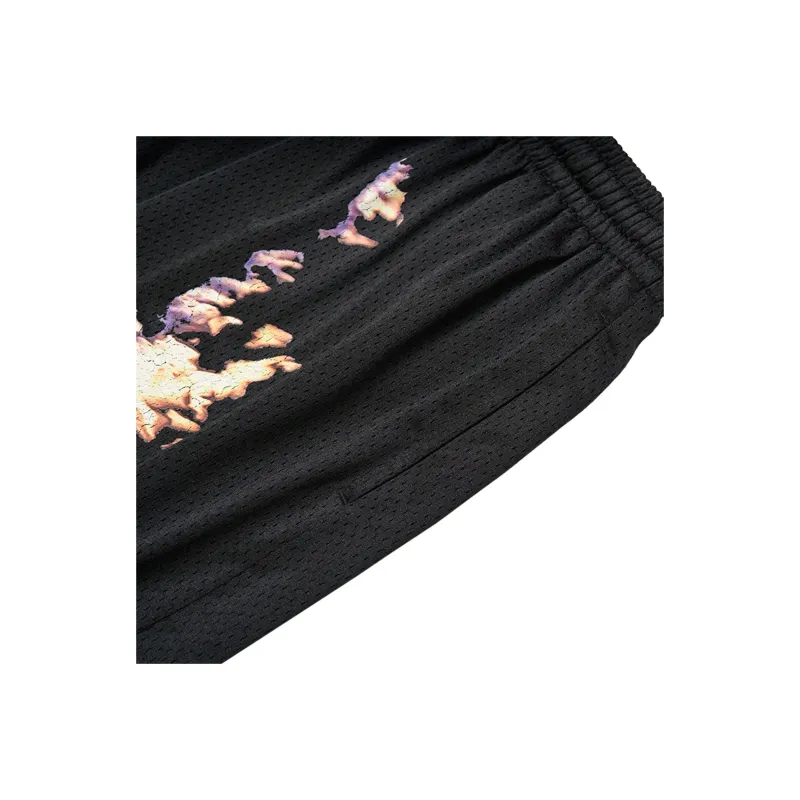 VESSEL x HUIDAOWEILAI,LIANMINGKUAN Casual Shorts Unisex Black-4