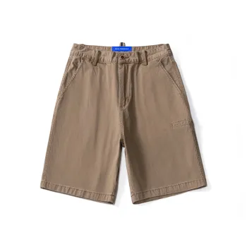 FAIRWHALE Denim Shorts Unisex Khaki