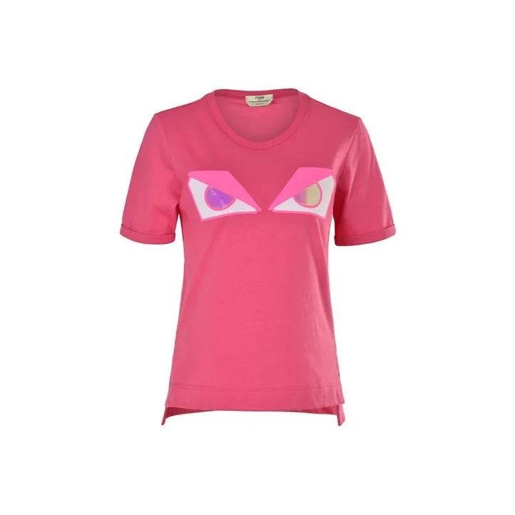 FENDI Regular T-Shirt Women's Pink-0