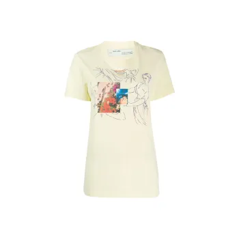 OFF WHITE SS22 T Shirts Women's Beige Yellow