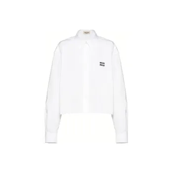 MIU MIU FW22 Crop Tops Women's White